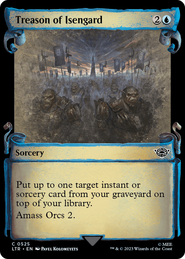 Treason of Isengard (Showcase Scrolls) (LTR-525) - The Lord of the Rings: Tales of Middle-earth: (Showcase) Foil