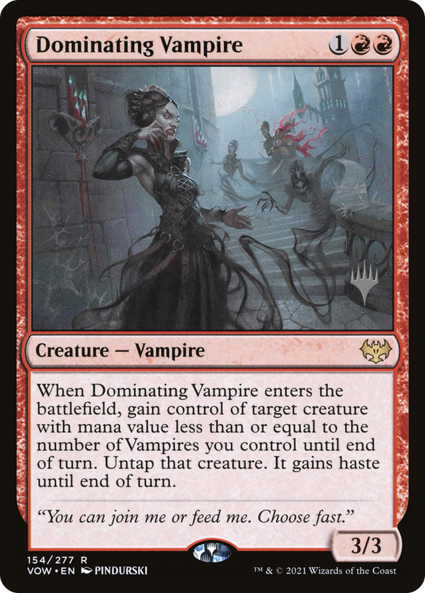 Dominating Vampire (PPNEO-) - Innistrad: Crimson Vow Promos Foil