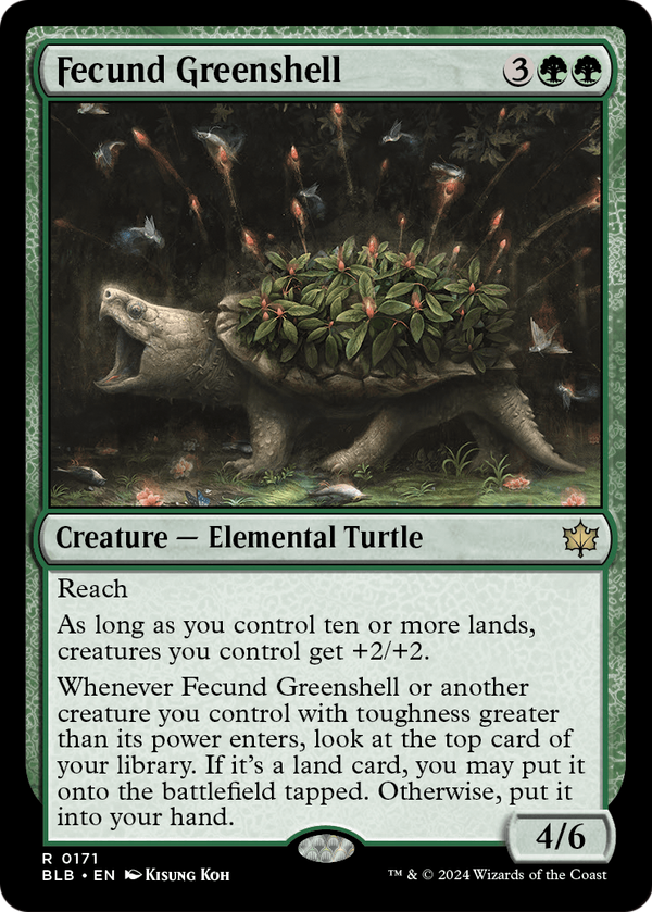 Fecund Greenshell (BLB-171) - Bloomburrow