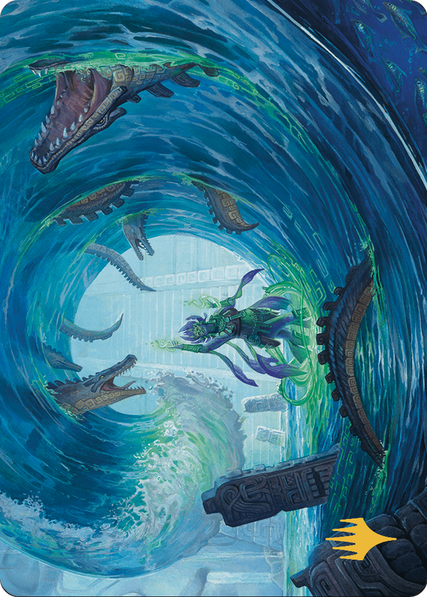 Wave Goodbye // Wave Goodbye (ALCI-076) - The Lost Caverns of Ixalan Art Series (Borderless) Foil