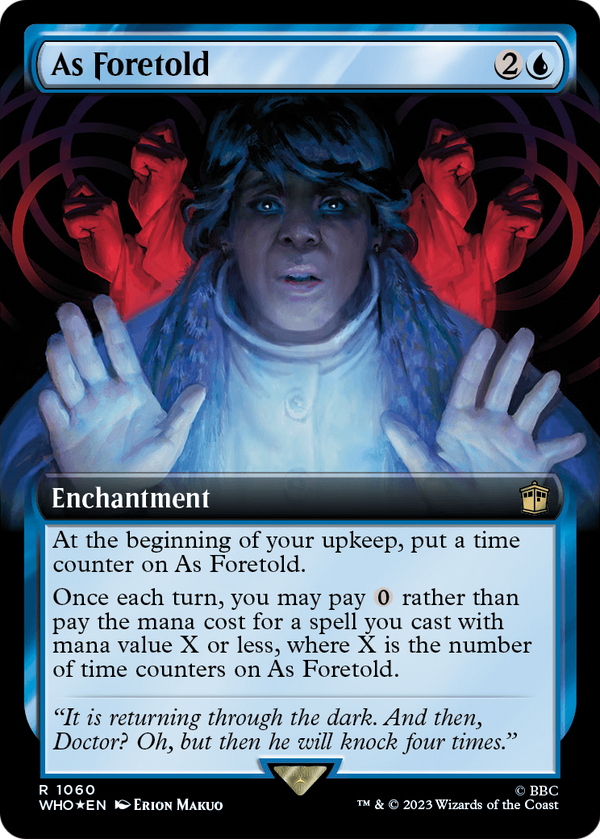 As Foretold (Extended Art) (Surge Foil) (WHO-1060) - Doctor Who: (Extended Art) Foil