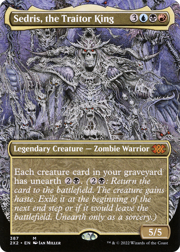 Sedris, the Traitor King (Borderless) (2X2-387) - Double Masters 2022 Foil