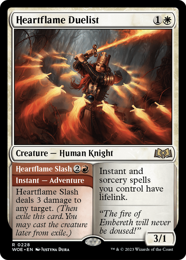 Heartflame Duelist (WOE-228) - Wilds of Eldraine Foil