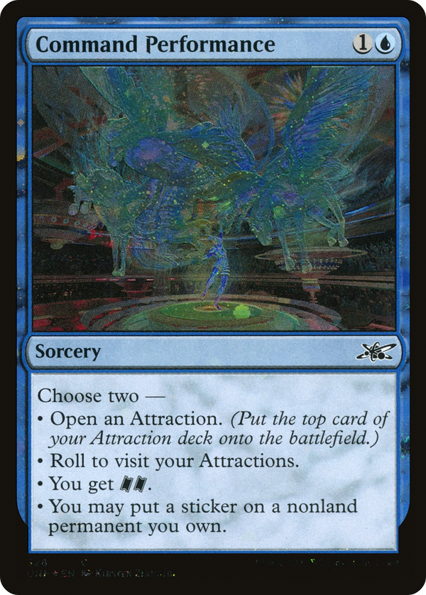 Command Performance (Galaxy Foil) (UNF-328) - Unfinity Foil