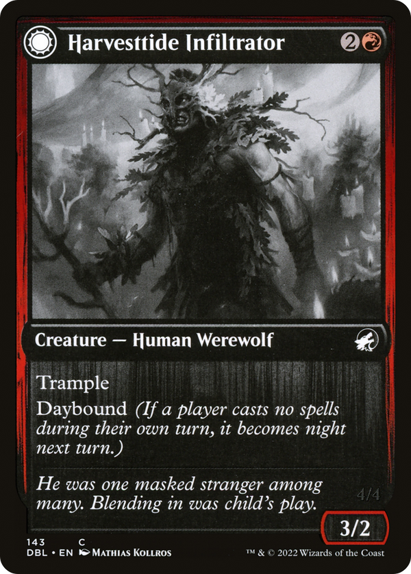 Harvesttide Infiltrator (DBL-143) - Innistrad: Double Feature: (Double Faced Transform)