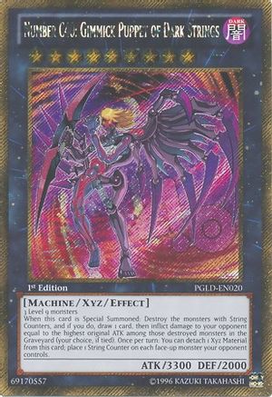 Number C40: Gimmick Puppet of Dark Strings (PGLD-EN020) - Premium Gold 1st Edition