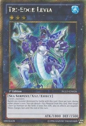Tri-Edge Levia (PGLD-EN026) - Premium Gold 1st Edition
