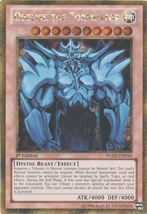 Obelisk the Tormentor (PGLD-EN030) - Premium Gold 1st Edition
