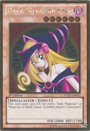 Dark Magician Girl (PGLD-EN033) - Premium Gold 1st Edition