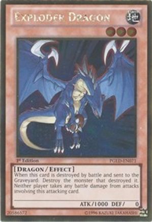 Exploder Dragon (PGLD-EN071) - Premium Gold 1st Edition