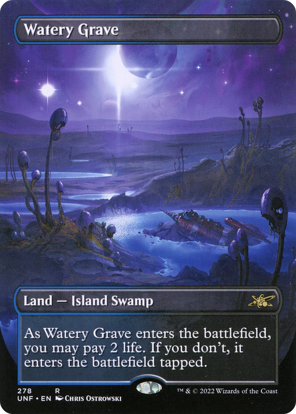 Watery Grave (Borderless) (UNF-278) - Unfinity Foil