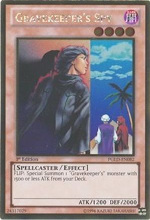 Gravekeeper's Spy (PGLD-EN082) - Premium Gold 1st Edition