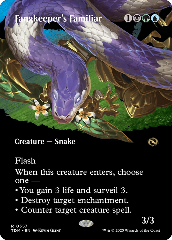 Fangkeeper's Familiar (Borderless) (TDM-357) - Tarkir: Dragonstorm: (Showcase)