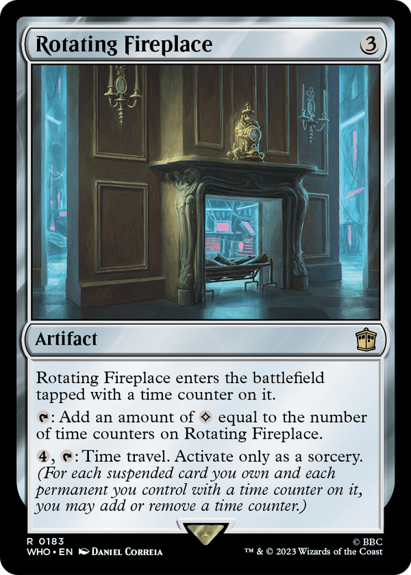 Rotating Fireplace (WHO-183) - Doctor Who