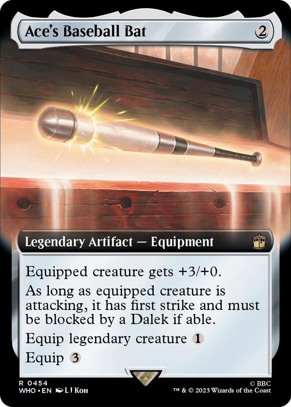 Ace's Baseball Bat (Extended Art) (WHO-454) - Doctor Who: (Extended Art)
