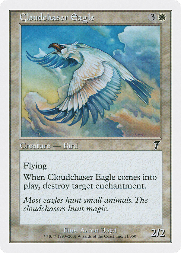 Cloudchaser Eagle (7ED-011) - 7th Edition Foil