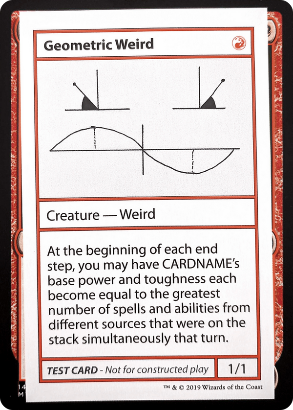 Geometric Weird (No PW Symbol) (CMB1-) - Mystery Booster Playtest Cards 2021
