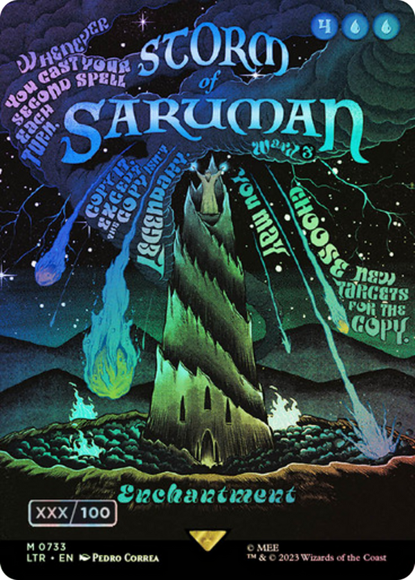 Storm of Saruman (Borderless Poster) (Serial Numbered) (LTR-733) - The Lord of the Rings: Tales of Middle-earth Foil