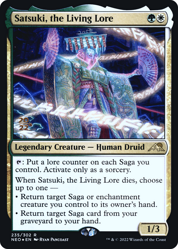 Satsuki, the Living Lore (PRE-235) - Kamigawa: Neon Dynasty Promos Foil