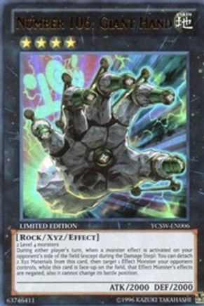 Number 106: Giant Hand (YCSW-EN006) - Yu-Gi-Oh! Championship Series Prize Cards Limited
