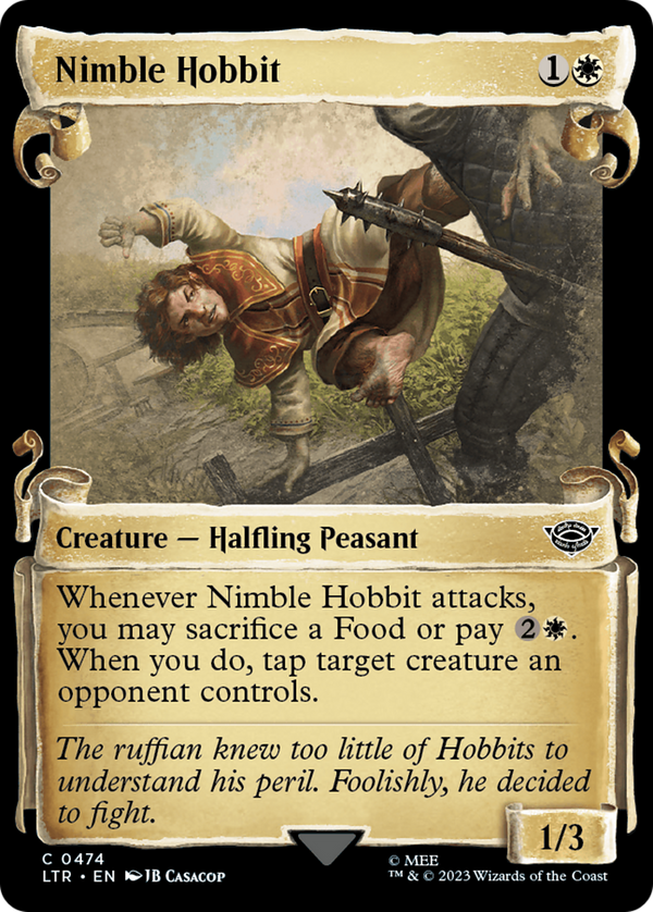 Nimble Hobbit (Showcase Scrolls) (LTR-474) - The Lord of the Rings: Tales of Middle-earth: (Showcase) Foil