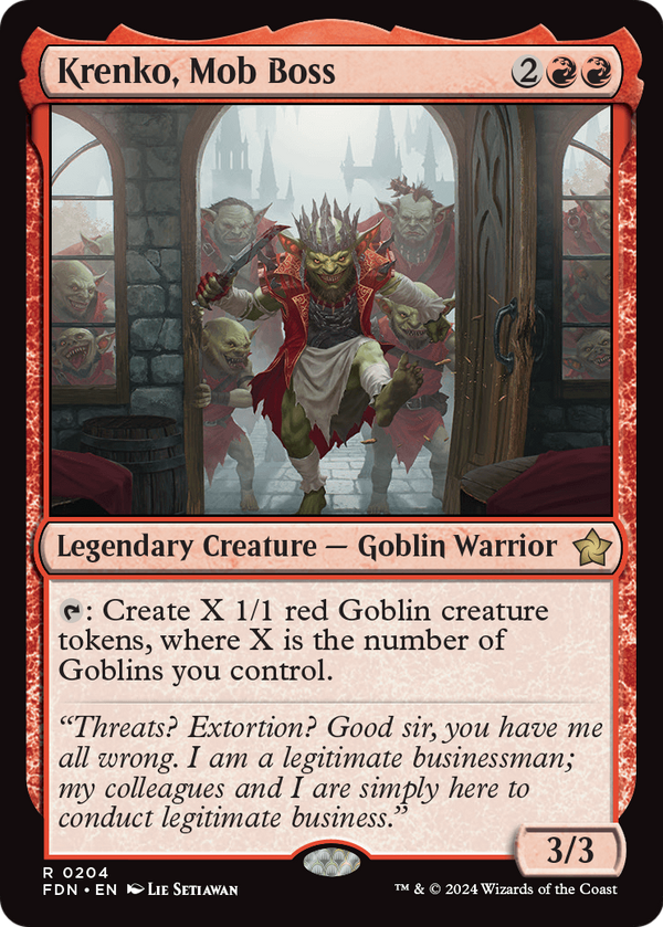 Krenko, Mob Boss (FDN-204) - Foundations