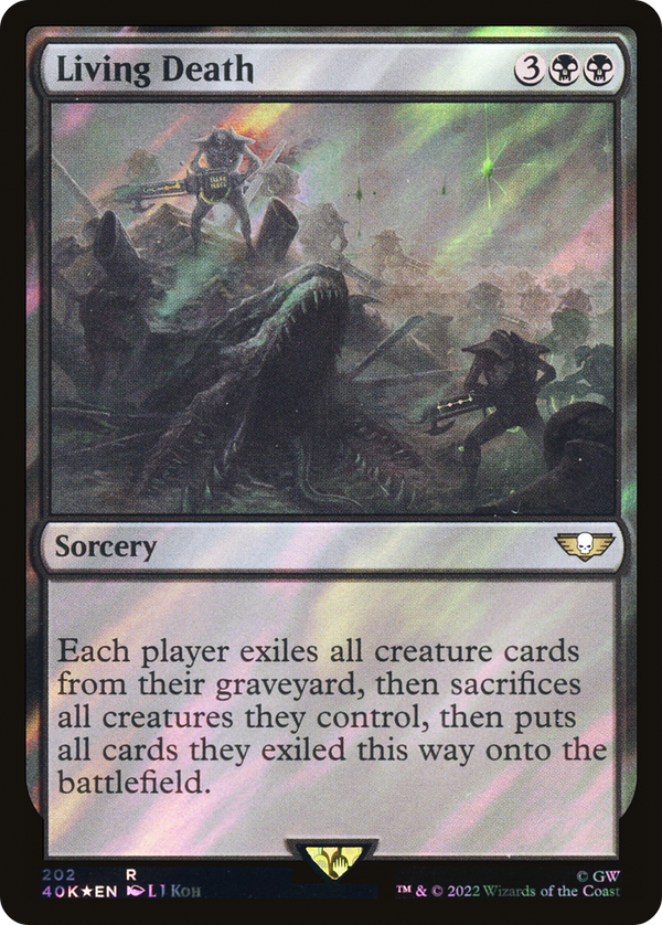 Living Death (Surge Foil) (40K-202) - Warhammer 40,000 Commander Foil