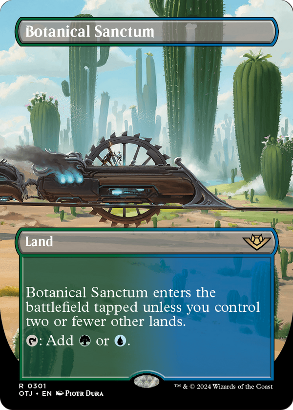 Botanical Sanctum (Borderless) (OTJ-301) - Outlaws of Thunder Junction Foil