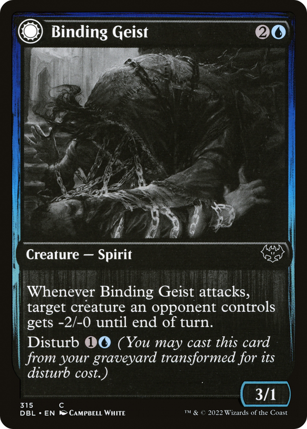 Binding Geist (DBL-315) - Innistrad: Double Feature: (Double Faced Transform)