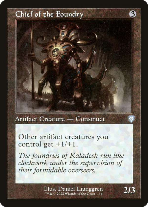 Chief of the Foundry (Retro Frame) (BRC-134) - The Brothers' War Commander