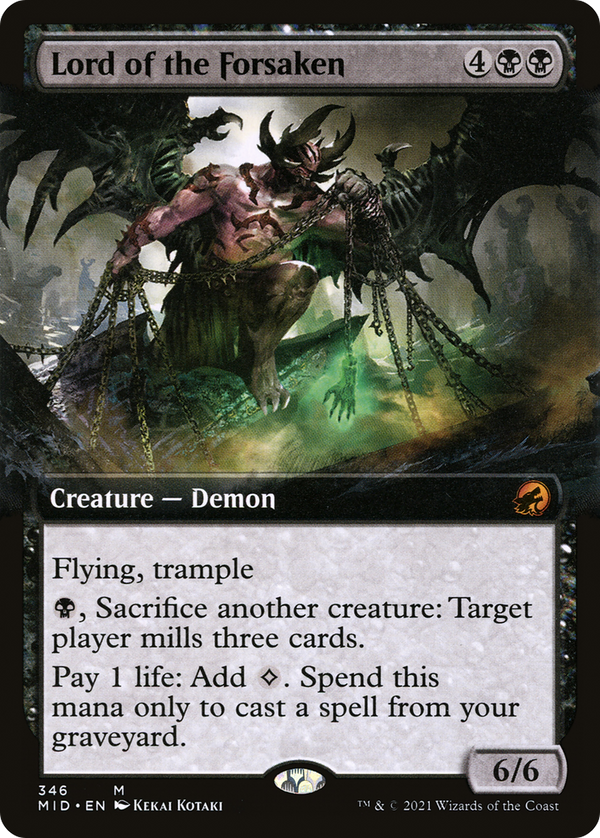 Lord of the Forsaken (Extended Art) (MID-346) - Innistrad: Midnight Hunt: (Extended Art) Foil