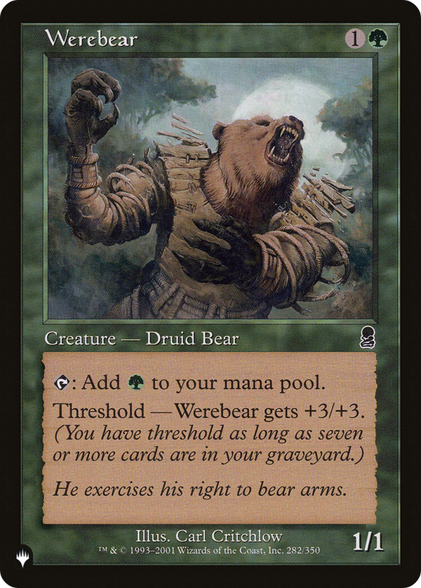 Werebear (LIST-ODY-282) - The List