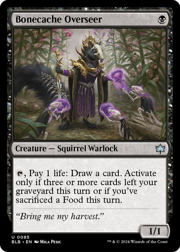 Bonecache Overseer (BLB-085) - Bloomburrow Foil