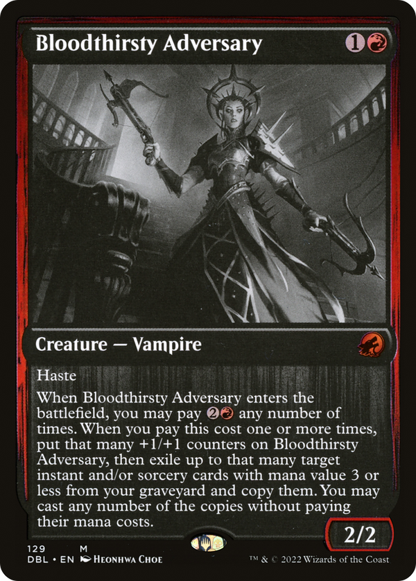 Bloodthirsty Adversary (DBL-129) - Innistrad: Double Feature Foil