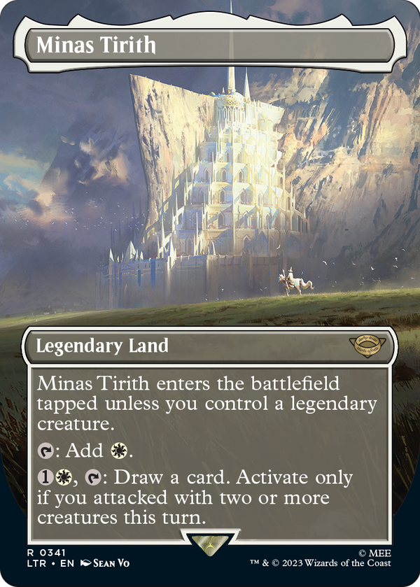 Minas Tirith (0341) (Borderless) (LTR-341) - The Lord of the Rings: Tales of Middle-earth Foil