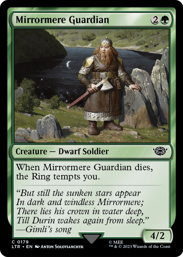 Mirrormere Guardian (LTR-179) - The Lord of the Rings: Tales of Middle-earth Foil