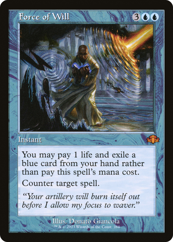 Force of Will (Retro Frame) (DMR-284) - Dominaria Remastered Foil