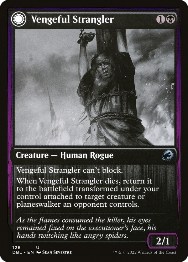 Vengeful Strangler (DBL-126) - Innistrad: Double Feature: (Double Faced Transform)