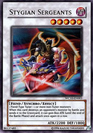 Stygian Sergeants (WC10-EN003) - Yu-Gi-Oh! Video Game Promotional Cards Limited