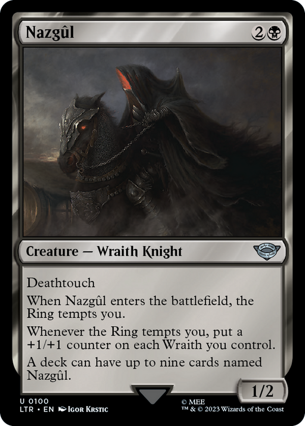 Nazgul (0100) (LTR-100) - The Lord of the Rings: Tales of Middle-earth Foil