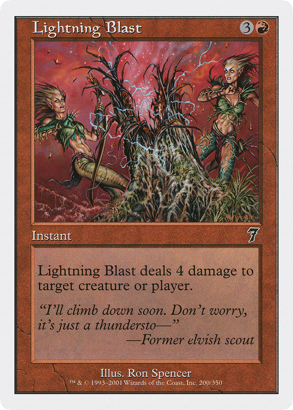 Lightning Blast (7ED-200) - 7th Edition Foil