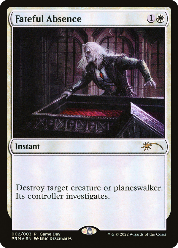 Fateful Absence (GAME-002) - Wizards Play Network 2022 Foil