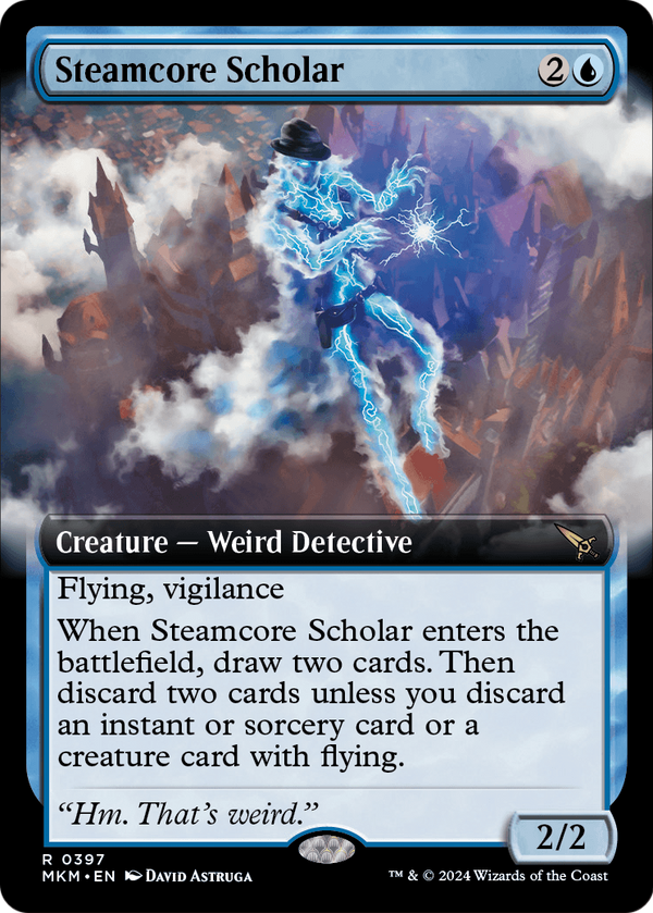 Steamcore Scholar (Extended Art) (MKM-397) - Murders at Karlov Manor: (Extended Art) Foil