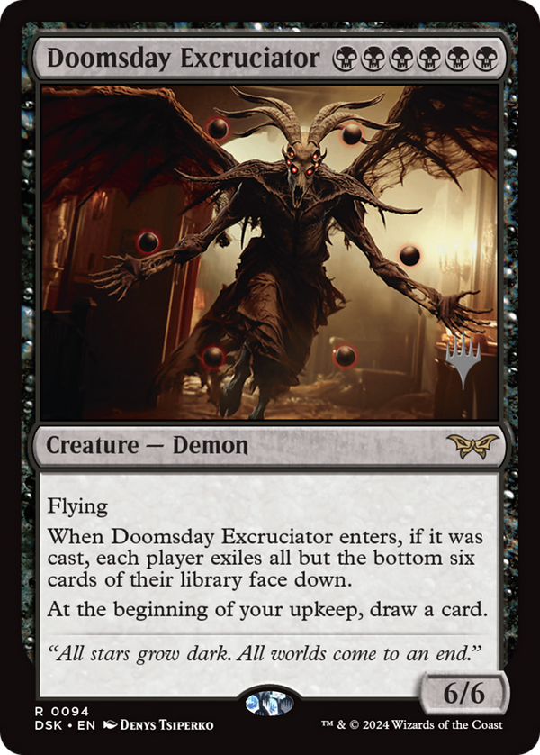 Doomsday Excruciator (PPDSK-094) - Duskmourn: House of Horror Promos