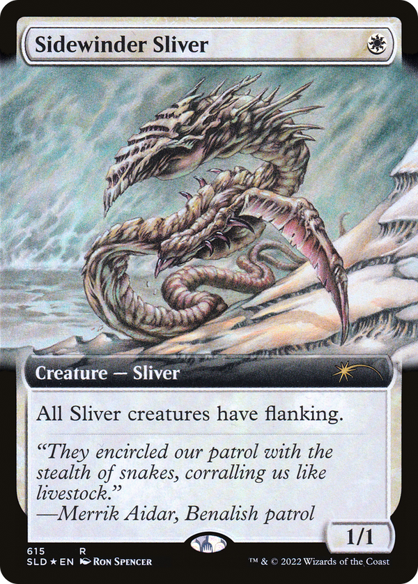Sidewinder Sliver (Extended Art) (SLD-615) - Secret Lair Drop: (Extended Art) Foil