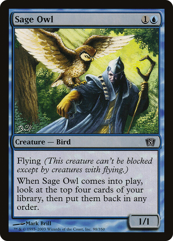 Sage Owl (8ED-098) - 8th Edition