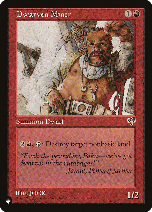 Dwarven Miner (LIST-MIR-169) - The List