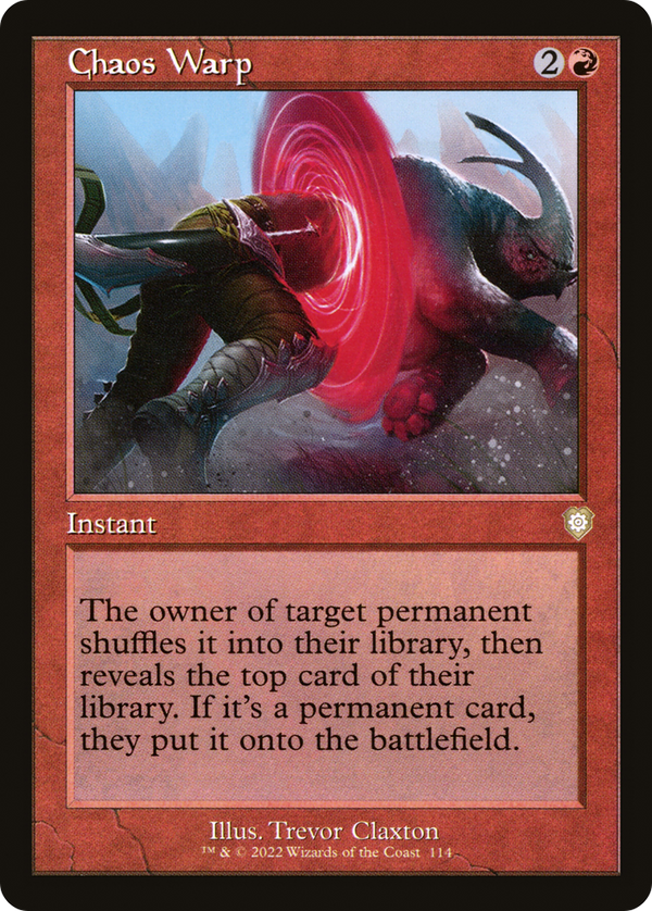 Chaos Warp (Retro Frame) (BRC-114) - The Brothers' War Commander