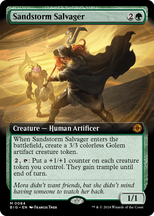 Sandstorm Salvager (Extended Art) (BIG-084) - The Big Score: (Extended Art) Foil