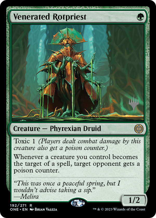 Venerated Rotpriest (PPONE-192) - Phyrexia: All Will Be One Promos